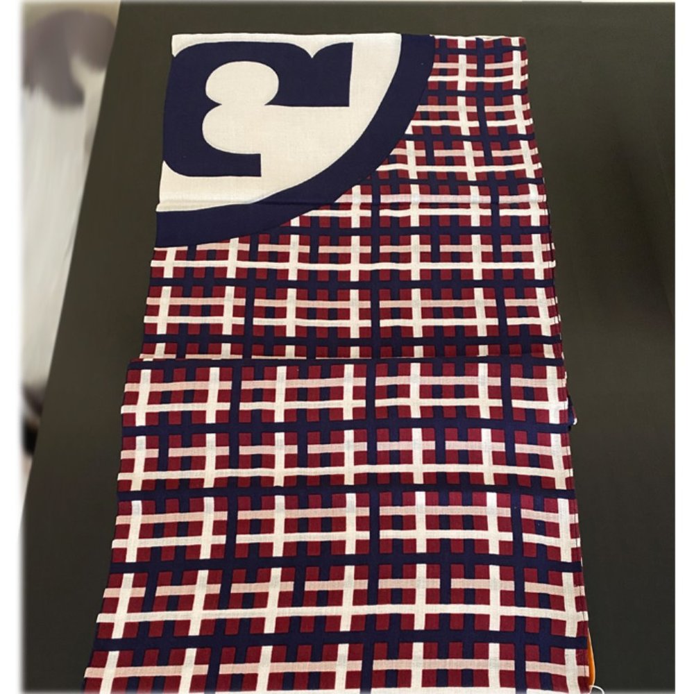 Tory Burch Princess Plaid Oblong Multicolor Scarf